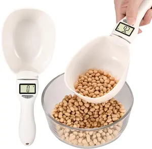 Digital Measuring Spoon, Digital Food Measuring Scoop Scale - Electronic Kitchen Measuring Spoon Scale for Cooking Baking - Smart Adjustable Measure Cup for Home Cooks Bakers Chefs Pet Owners