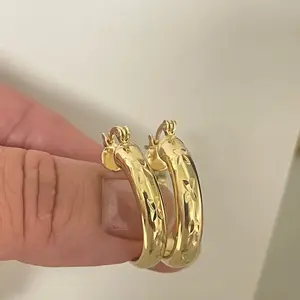 18k Gold Plated Hoop