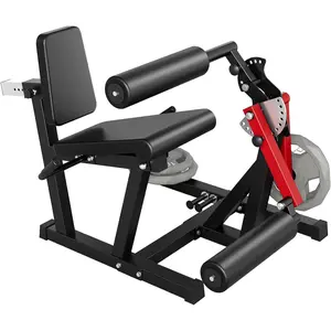 Leg Extension and Curl Machine, 4-in-1 Leg Press Machines for Home Gym, 700Lbs Weight Capacity Adjustable Workout Equipment, Exercise Bench for Lower Body (Red and Black)