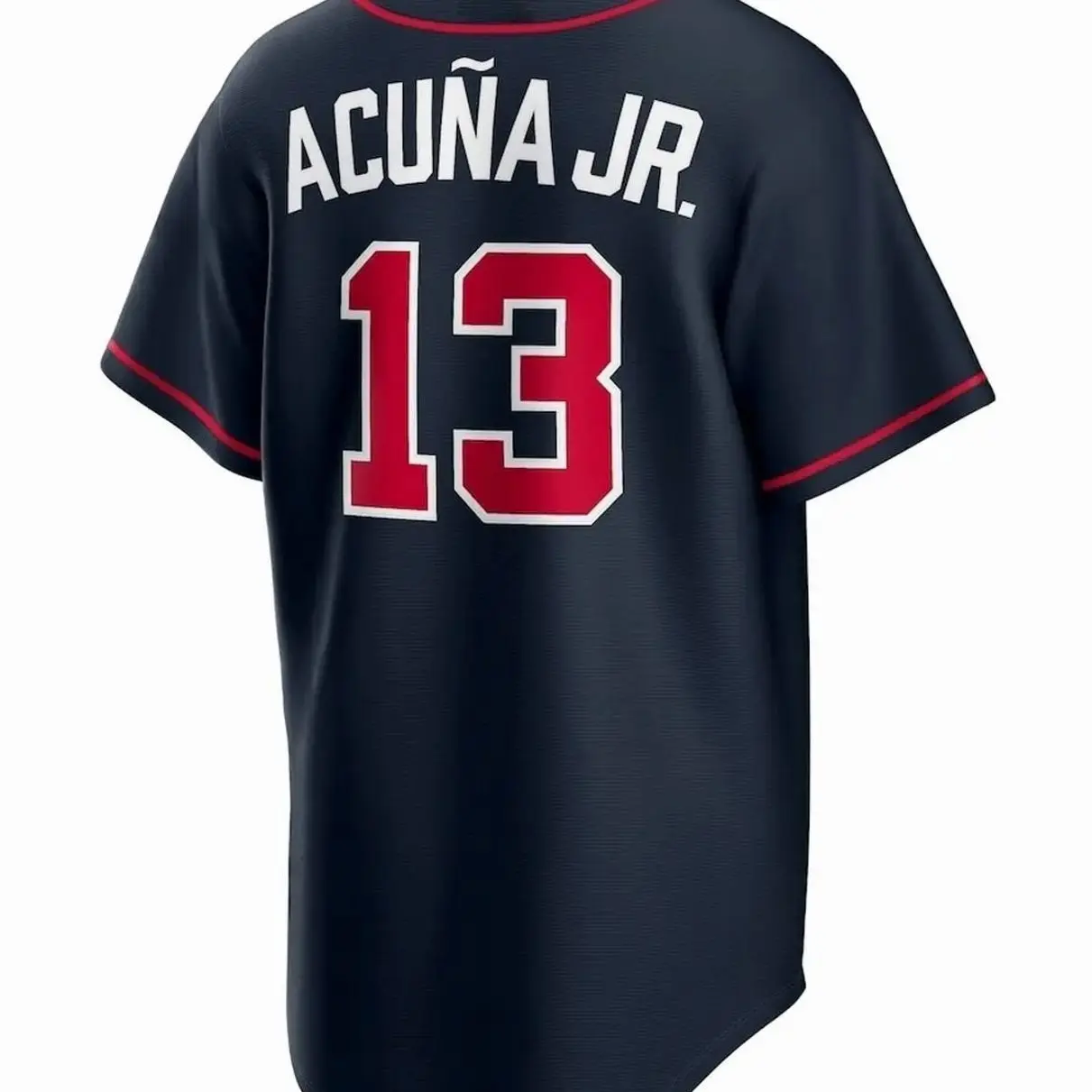 Unisex Baseball Atlanta USA Acuña Jr. 13  Alternate Replica Jersey - Navy