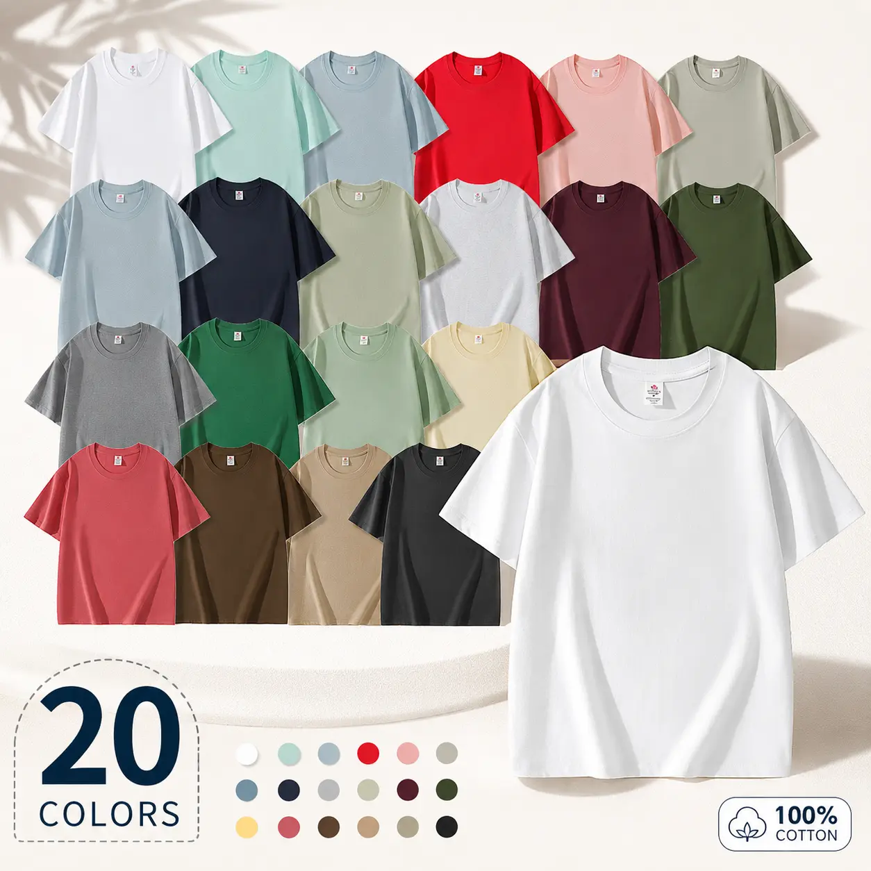 Men's 100% Cotton Plain Round Neck Short-Sleeve Tshirt - Casual Menswear, Breathable, Lightweight, Soft Fabric, Versatile, Comfortable Stylish Fit, Premium Quality for Gym, Office Meetings, Men's T Shirts, 100% Cotton Men's Short-Sleeve T-Shirts