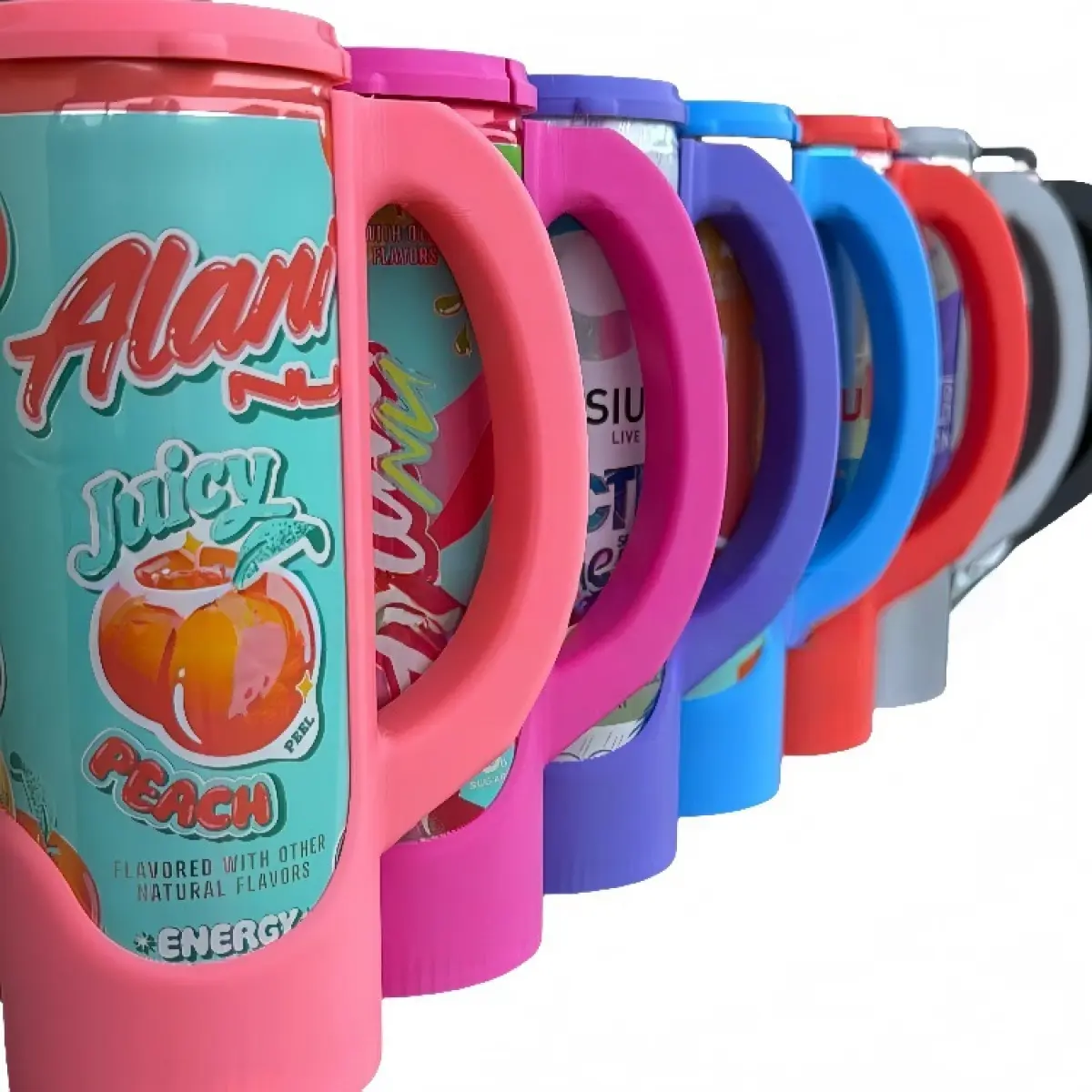 3D Print Slim Can Clutch & Lid Cover 12oz Colorful Can Holder for Red Bull Alani Nu Celsius Truly White Claw Slim Skinny Cans Juicy Peach Drinkware Multiple Sizes & Colors