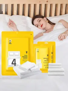 Disposable Bed Linen Travel Set, Breathable Four-Piece Kit, Soft and Comfortable, Ideal for Hotel Stays, Business Trips, Home Use