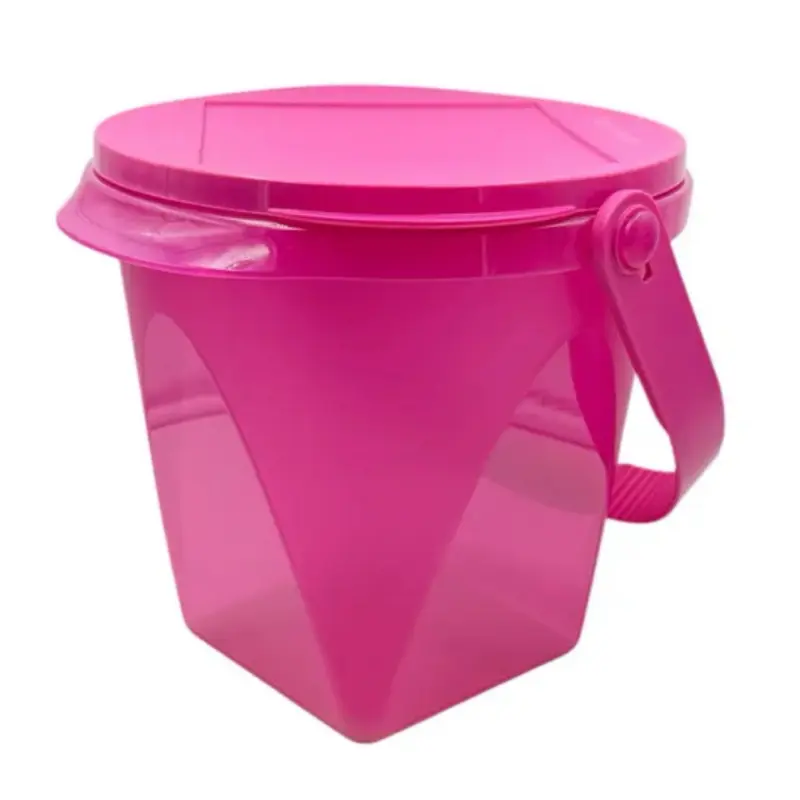 5L Aesthetic Home Storage Jar Canister with Same-Color Lid & Handle, Multi-Purpose Countertop Storage Container for Kitchen & Household Items