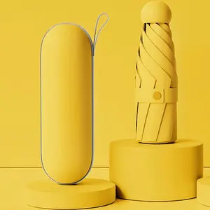 Portable Manual Umbrella, 1 Count Ultra-light Mini Umbrella, Dual Use Sunscreen Umbrella for Rain & Sun, Lightweight Waterproof Umbrella, Summer Essentials