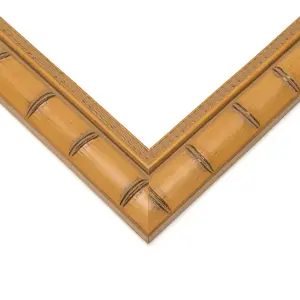 13.5x40 Natural Modern Bamboo Photo Frame - UV Acrylic, Foam Board Backing, Hanging Hardware