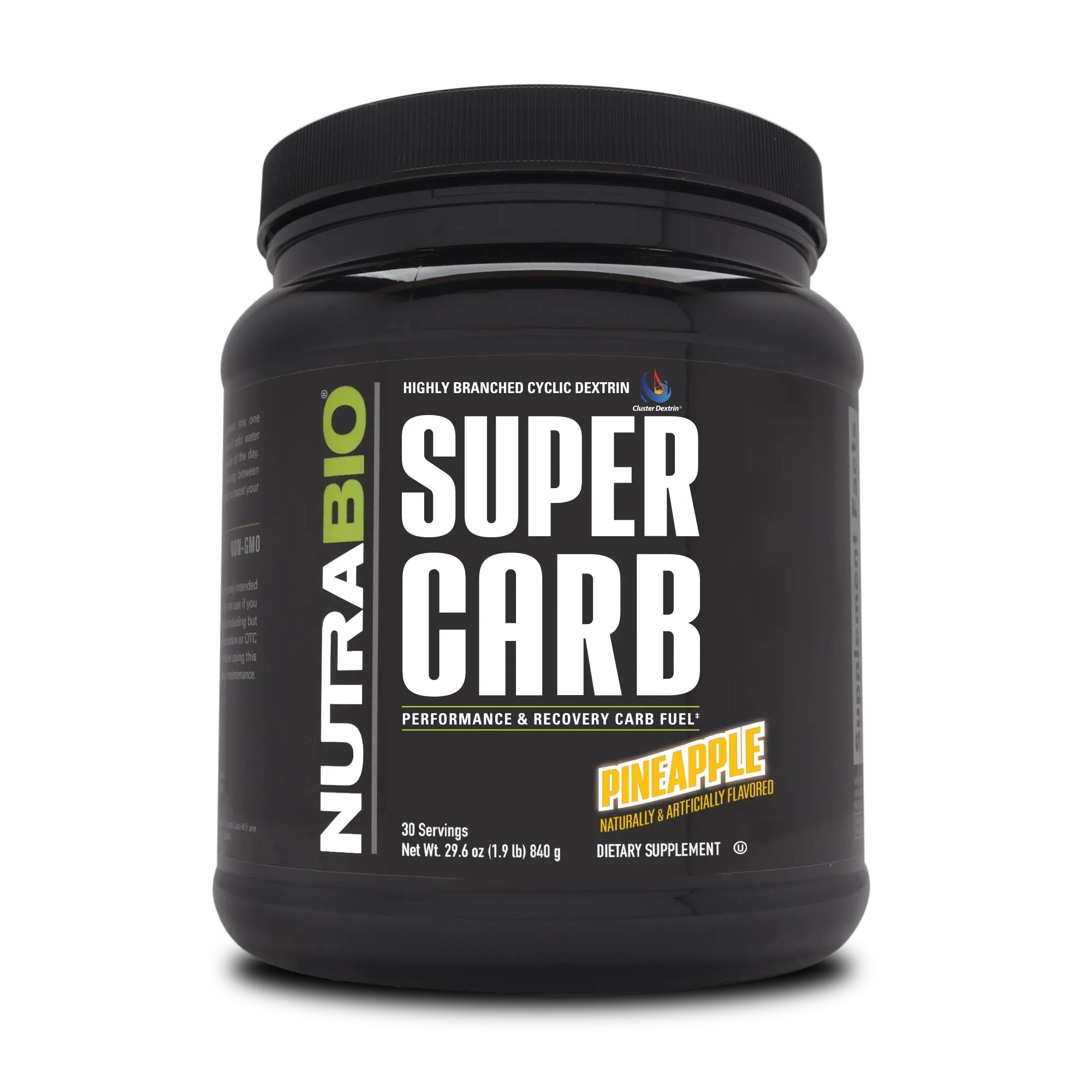 NutraBio Super Carb | Carbohydrate Powder with Cluster Dextrin & Electrolytes, Advanced Carb Supplement Powder for Workout Fuel, Performance, and Muscle Recovery, Cyclic Dextrin