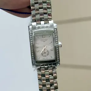 Longines Vintage Quartz Steel 20mm White Dial Diamond MWT000643