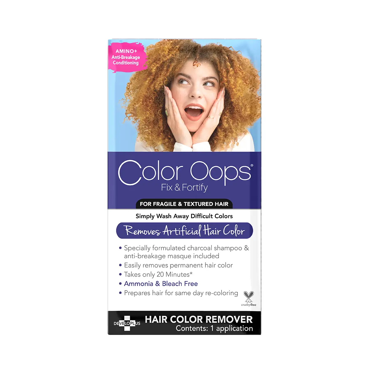 Color Oops Fix & Fortify Bond Rejuvenating Hair Color Remover – Bleach-Free Dye Remover with Charcoal Shampoo & Repair Masque