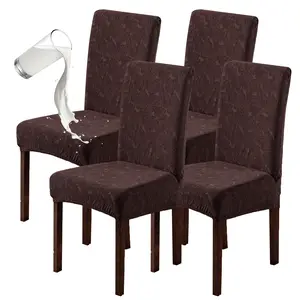 Removable Washable Dining Chair Covers, Stretch Spandex Slipcovers for Parsons Chairs, Anti-Dust Seat Protector for Kitchen Wedding Party