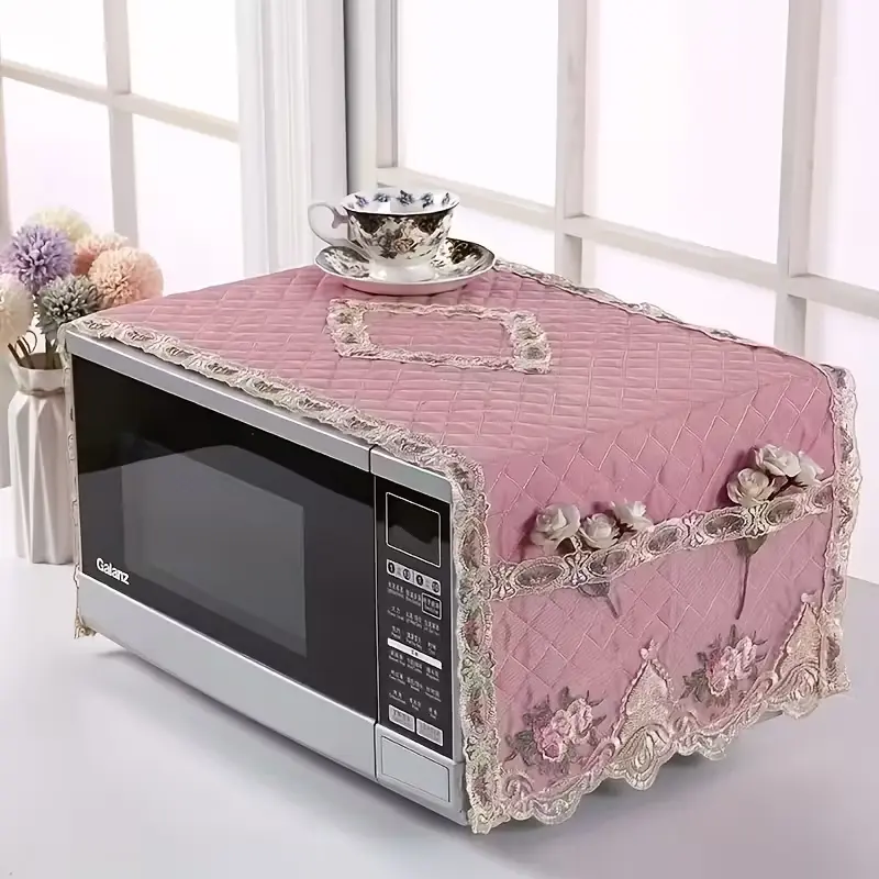 Multi Functional Dust Cover for Microwave Ovens, Decorative Appliance Cover, 13.78 x 39.37 Inches