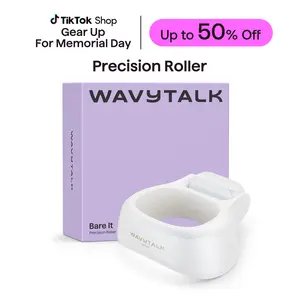 Wavytalk Precision Roller Attachment for JD-TM028 Bare It IPL Device, Designed for Even Flashes to Eliminate Missed Spots for Full Body Coverage in Half the Time,White
