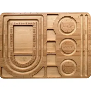 Bead Board for  Bracelet Necklace Making, Deeper Grooves in 0.5 Width and 0.25 Depth, 15.4 x 11.4 x 0.6 inch Beading Design Tray
