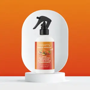 Locsanity Shea & Apricot Loose Deep Moisturizing Detangler & Leave-In Conditioner, Plant-Based Haircare Blend with Castor Oil & Marshmallow Root for Daily Frizz Control & Restoration