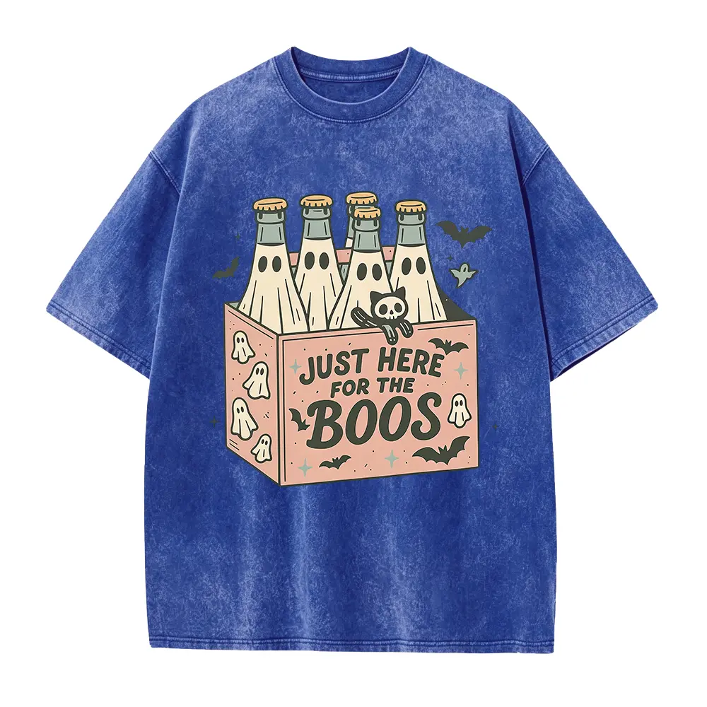 Washed T-shirt-Blue