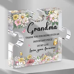 Grandma Gifts from Granddaughter Grandson Grandma Plaque Mothers Day Gift for Grandma Grandmother Birthday Gifts Grandma Christmas Gifts