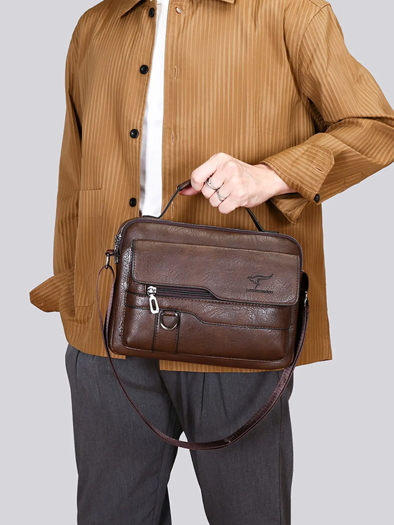 Men's Multifunctional Shoulder Bag, Business Crossbody Bag, Handheld Single Shoulder Backpack, Stylish Men's Bag for Daily Use, Versatile Shoulder Bag, Adjustable Crossbody Bag, Casual Shoulder Bag, Crossbody Shoulder Bags, One Shoulder Bag