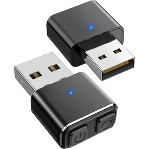 2 pcs Metal USB Mouse Jiggler for Computer/Laptop-Mini Undetectable Mouse Mover, Auto Shaker Wiggler Device with Separate Mode and ON/Off Buttons, 3 Adjustable Tracks, Keeps Computer/Laptop Awake While Working from Home