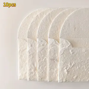 Set of 10 Textured Handmade Envelopes, 3.9 Inch X 2.83 Inch, Perfect for Wedding Invitations, Greeting Cards, Crafts, Holiday Wishes, Thank You Notes