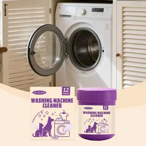 Washing Machine Cleaning Tablets (12 Pieces) for Home Use, Descaling and Deodorizing, Essential Daily Maintenance Care