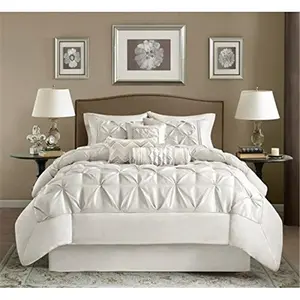 212 MAIN Tufted Stanford 7-Piece Easy Care King Size Comforter Set - Brushed Back, Machine Washable Reptile & Amphibian Habitat Decoration Accessory