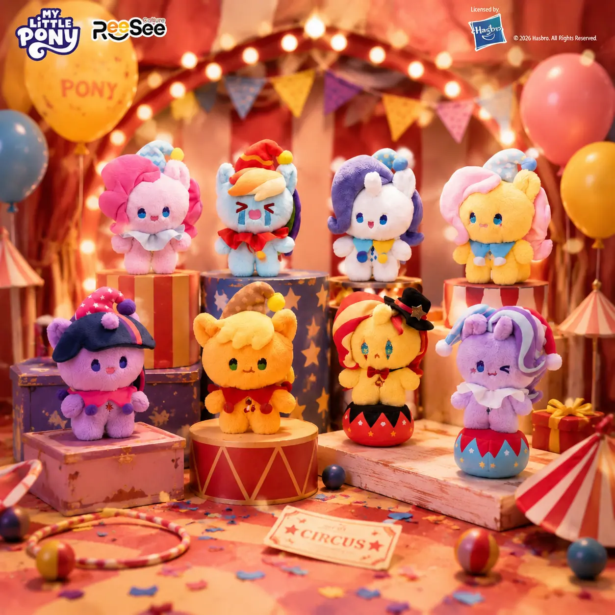 My Little Pony Magic Night Plush Blind Box soft plush ponies with dreamy night themed outfits random cute styles lovely desktop ornaments and surprise collectible gifts for pony fans, Back To School