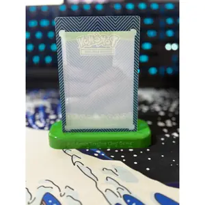 Pokemon UltraPro Magnetic One Touch Card Holder Case & Stand NEW Green Ogerpon