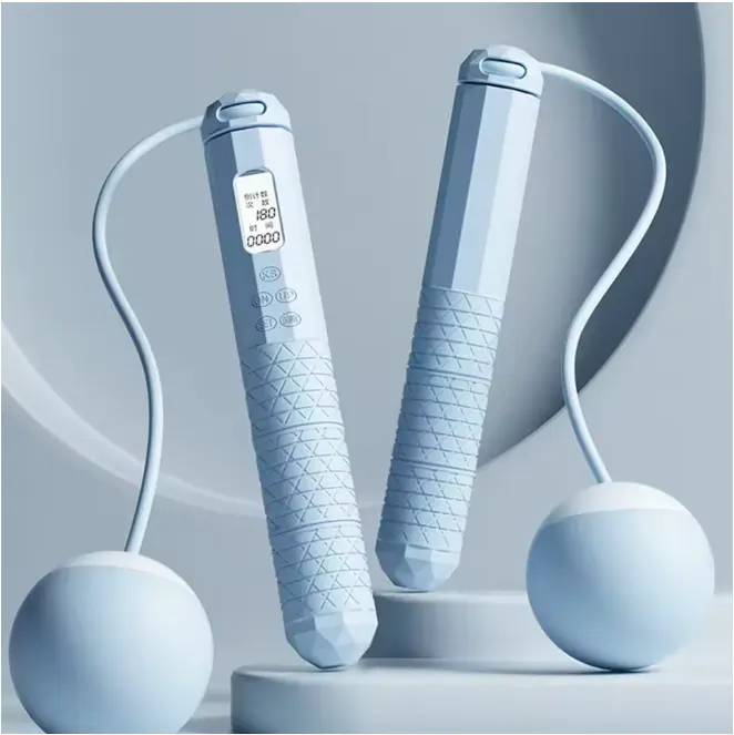 Cordless Skipping Rope Fitness Specific Intelligent Timing and Counting Weight-bearing Ball Professional Night Vision Screen