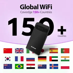 【TikTokShopBlackFriday】ECOVOX Portable Travel WiFi Router - No SlM Card NeededUpgraded Mobile Hotspot with Free 1GB Data Smart AppControlled for Dorms Travel & Camping