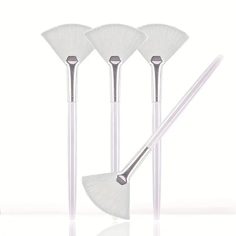 4pcs Soft Brushes for Facials - Perfect Makeup Mask Applicator and Cosmetic Cream Tools for Peel Masks and Essential Face Skin Care