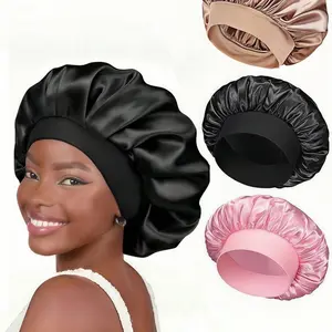Women's Satin Jumbo Bonnet, Reusable Sleeping Headwear, Hair Care Cap, Soft & Stylish Design, Perfect for Daily Use, Durable Quality Fabric