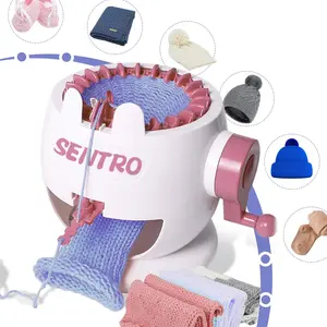 22 Needles Knitting Machine, Hand Crank Knitting Machine for Beginners, DIY Knitting Machine Kit for Scarf Glove Socks Hats and Small Crafts