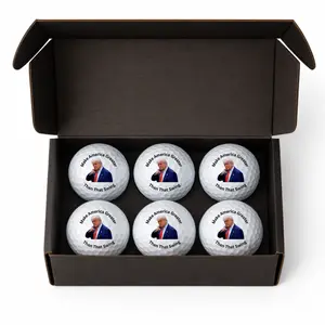 Funny Trump Golf Balls – 6 Pack | Make America Greater Than That Swing | Gag Gift for Dad, Father’s Day Golf Gift