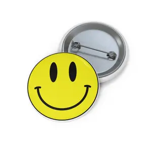 Smiley Pin Button