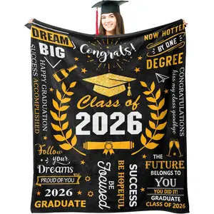 Graduation Gifts Blanket, 2026 Graduation Gifts for Her Him, High School/College/Masters Degree Graduate Gifts, Class of 2026 Graduate Gifts Ideas