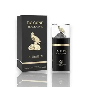 Le Falcone Perfumes | Black Coal | Eau De Parfum | 100 ML - 3.4 oz | Orange - Green Apple - Rose - Jasmine - Cinnamon - Vanilla Scent