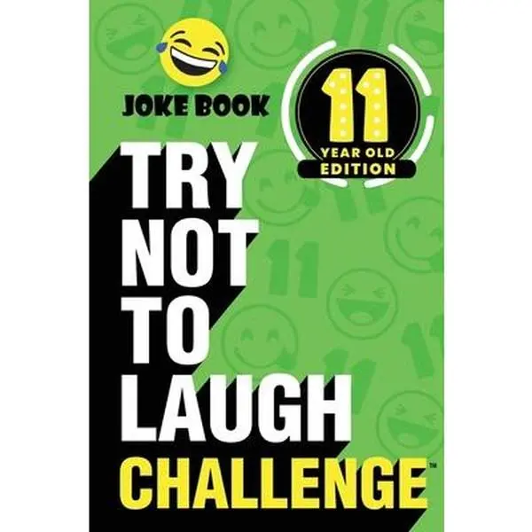USED Book - The Try Not to Laugh Challenge - 11 Year Old Edition: A Hilarious and Interactive Joke Book Toy Game for Kids - Silly One-Liners, Knock Knock Jokes, a by Crazy Corey (Paperback) - english