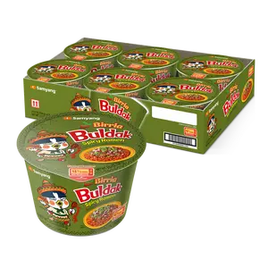Buldak Pack of 6 Birria Hot Chicken Spicy Flavor Korean Instant Ramen Noodle Big Bowl Easy Prep Convenient