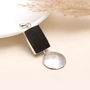 The Textured Trio: Hammered Sterling Silver Heart Pendant