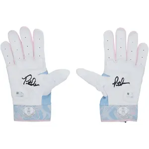 Pete Alonso New York Mets Autographed Player-Issued White and Blue Nike Batting Gloves from the 2025 MLB Season - Fanatics Authentic Certified