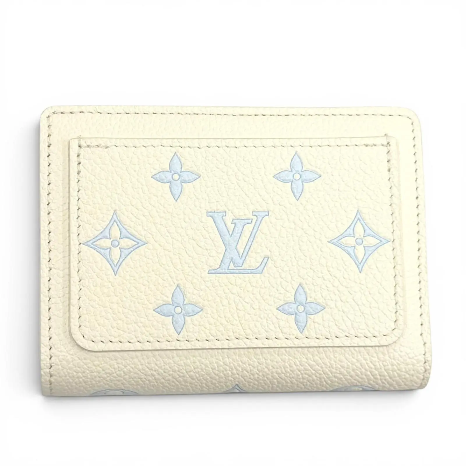 Pre-owned Louis Vuitton Canvas Small Leather Goods Portefeuille Claire Monogram Empreinte Wallet
