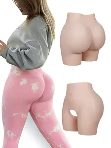 Silicone Butt Lifting Shorts, High Waist Shaping Biker Shorts, Unisex, Thickened Design, Lift Buttocks & Peach Butt, Suitable For Daily Wear & Sports, Confident Shaping, Shapewear