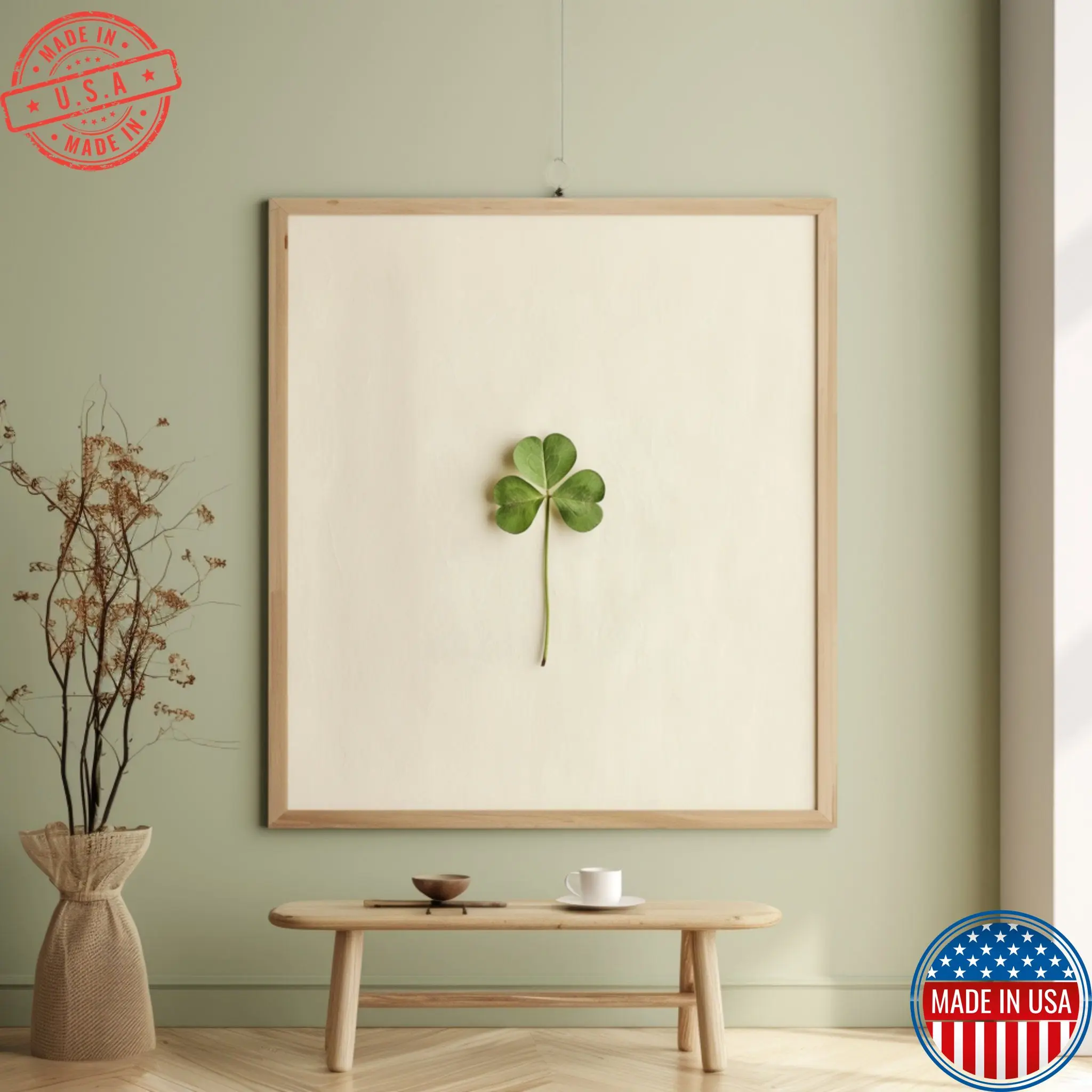 Printable Shamrock | St. Patricks Day | Wall Print | Printable Wall Art | Home Decor | Irish Lucky Charm | Digital Art