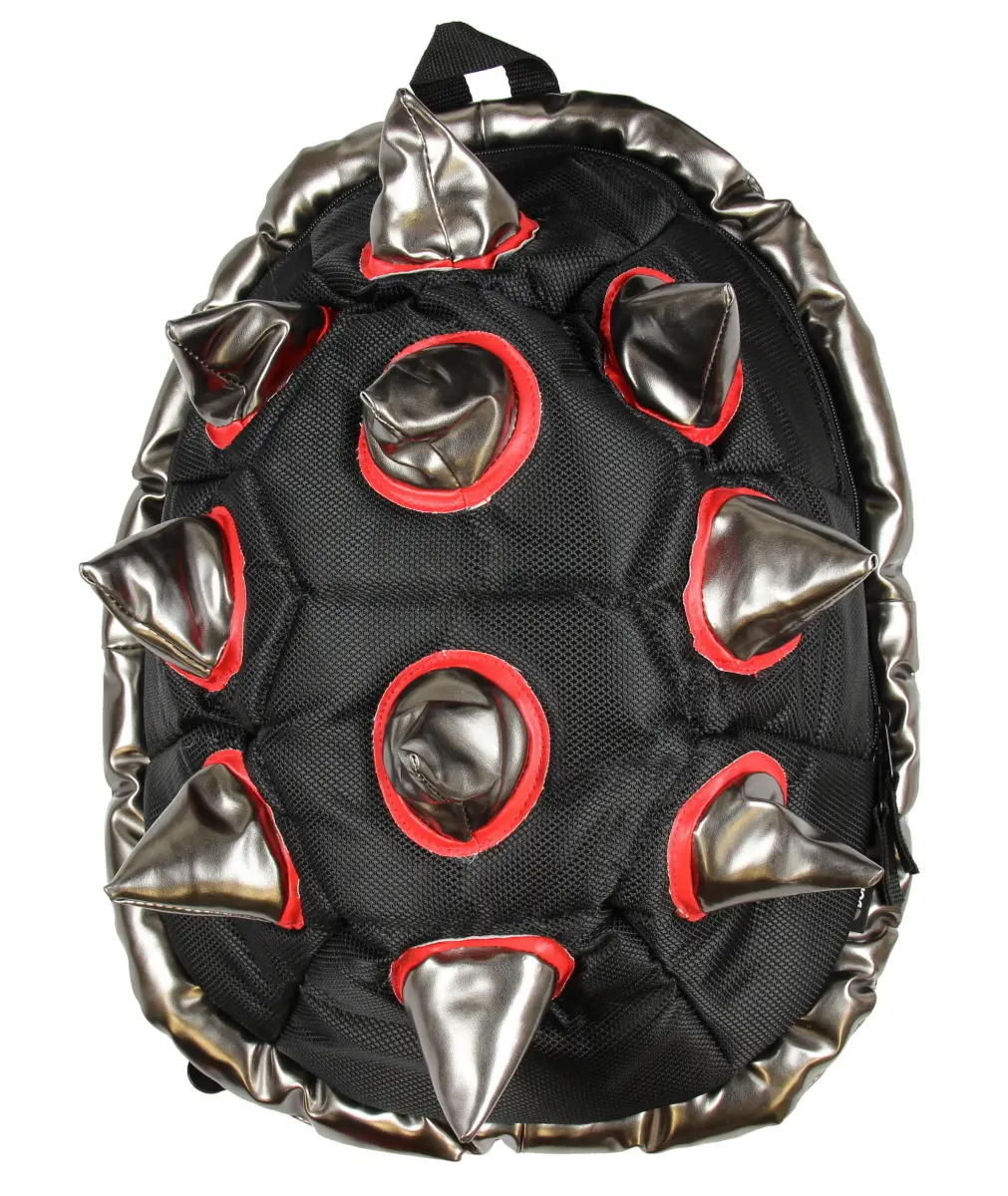 BioDomes Spiked Black-Red Turtle Shell Backpack 19" BioDomes Spiked Black-Red Turtle Shell Backpack 19"