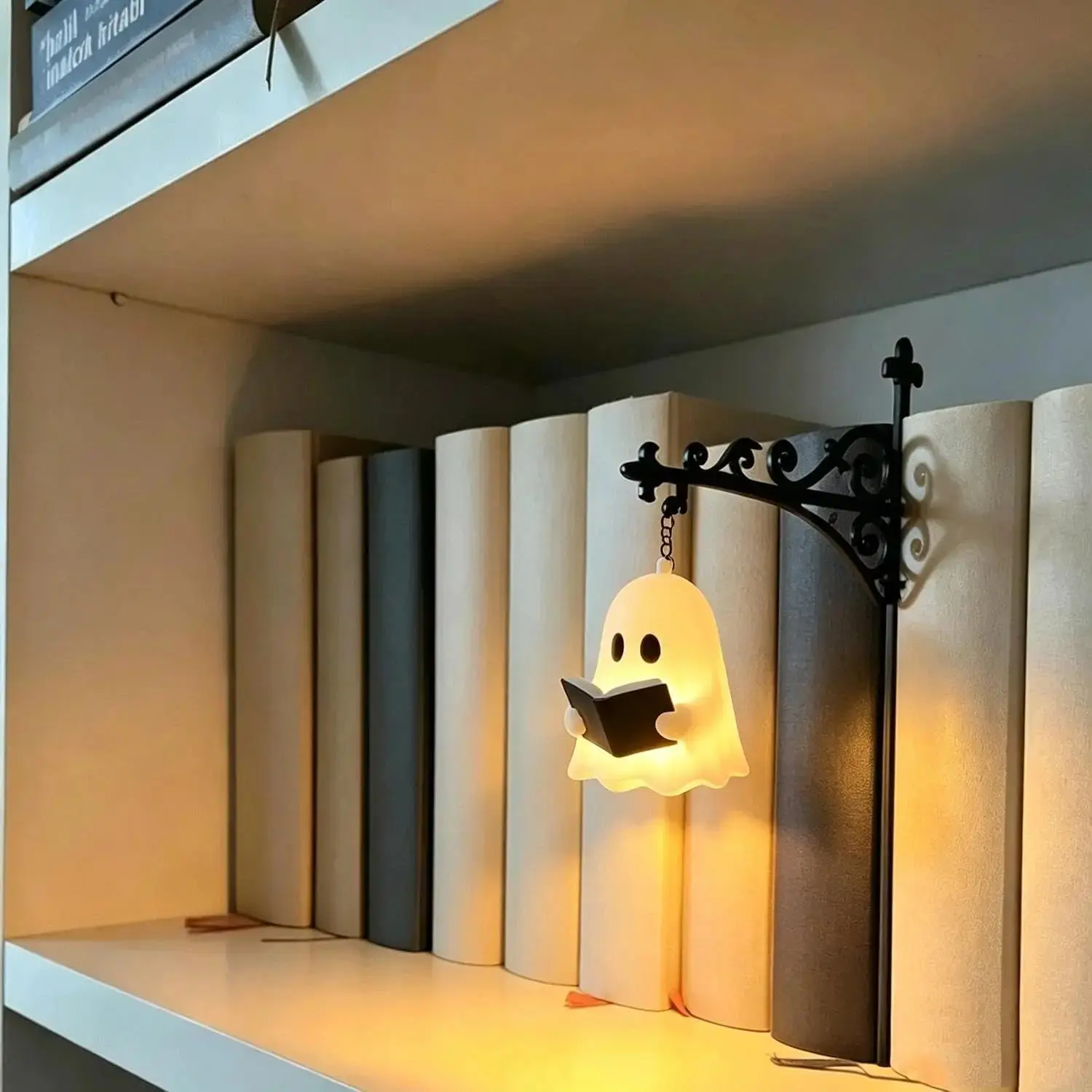 Library Lantern Mini Bookshelf Light, Indoor Halloween Decoration Light | Hanging Bookshelf Lantern Light, Retro Library Lantern Decor Shelf Light, Bookworm Exclusive