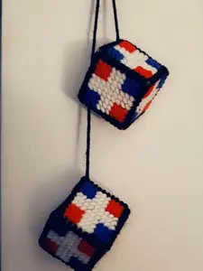 The Dominican Republic Flag Car Dice