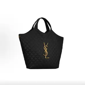 Pre-owned Yves Saint Laurent SAINT LAURENT YSL Care Maxi Large Shopping Tote Bag Shoulder Handbag