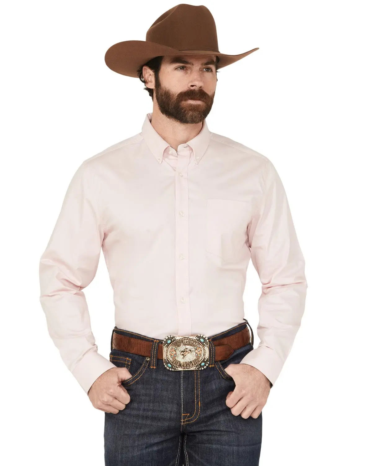 Cody James Men's Men'S Performance Twill Solid Long Sleeve Button-Down - Cjfa23w17-T-Pnk