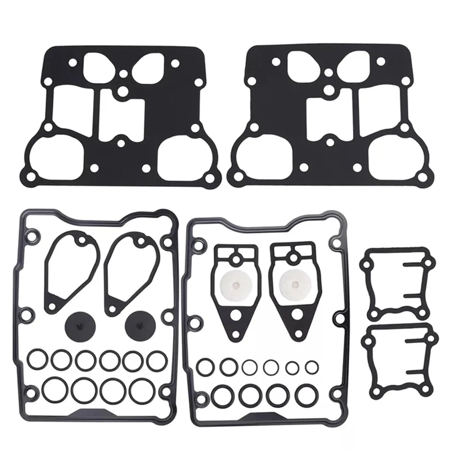 C9588 High Performance Metal Rocker Box Gasket Kit with Seals, Aftermarket Replacement Engine Part for 1999-2017 Harley Twin Cam Models, Good Sealing & Durability