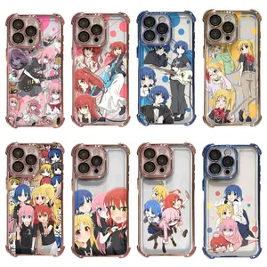 Anime Bocchi the Rock Cute Cartoon Fashion iPhone Case Stylish & Durable New Year Gift: Fashionable Phone Case for iPhone 11 12 13 14 15 16 17 – Perfect Blend of Protection and Trend
